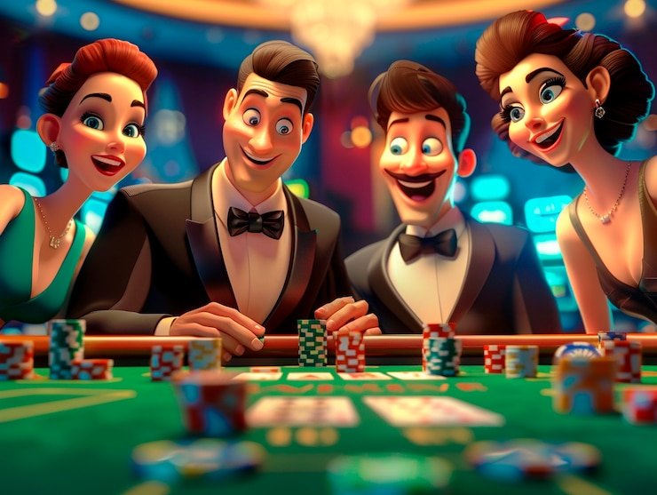 Live-dealer game interface with professional studio